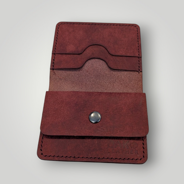 Bifold with snap enclosure and two pockets